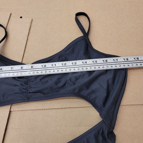 MADEWELL Second Wave Cutout One-Piece Swimsuit Black XLARGE NWT - Picture 12 of 13